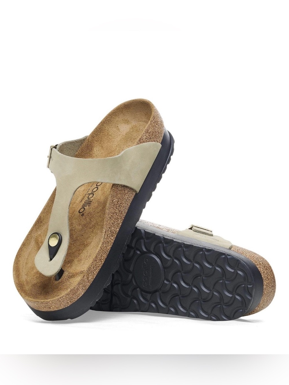 Birkenstock Papillio Gizeh eucalyptus Flex Vegan Leather Platform Sandals 36 - Picture 3 of 8